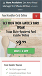 Mobile Screenshot of foodhandlercardonline.com